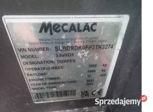 WOZIDŁO MARKI MECALAC 35sMDX Tuliszków