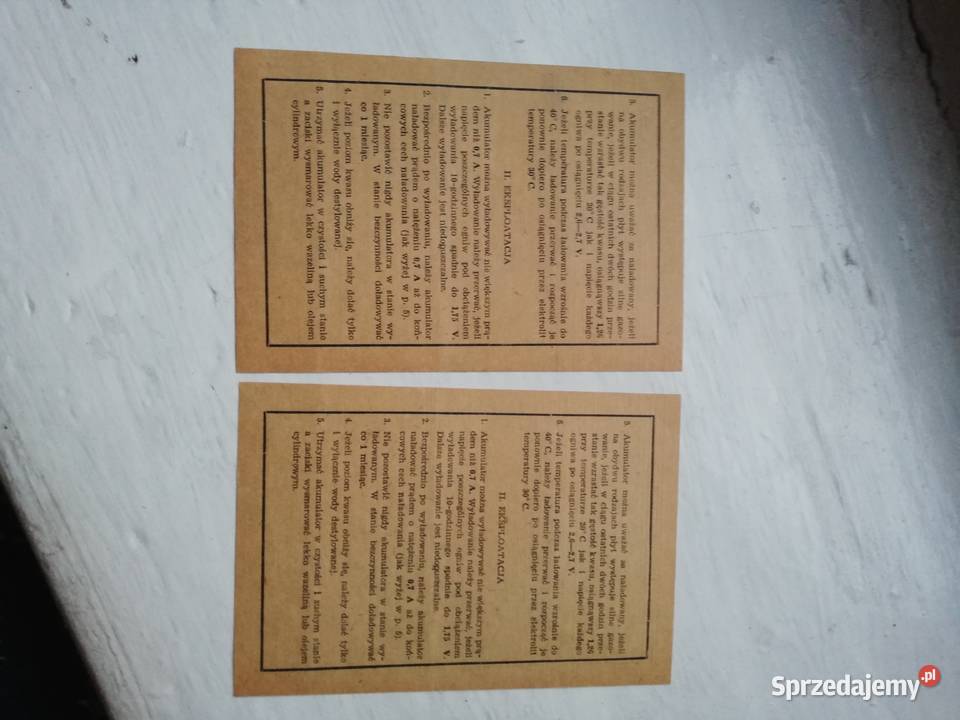 Wfm instrukcja obsługi 1958 Dąbie sprzedam