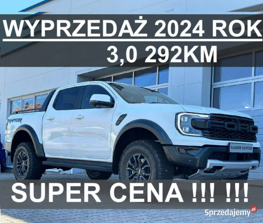 Ford Ranger Raptor Wyprzedaż 2024 Super Niska 30 napęd 4x4 zachodniopomorskie Szczecinek