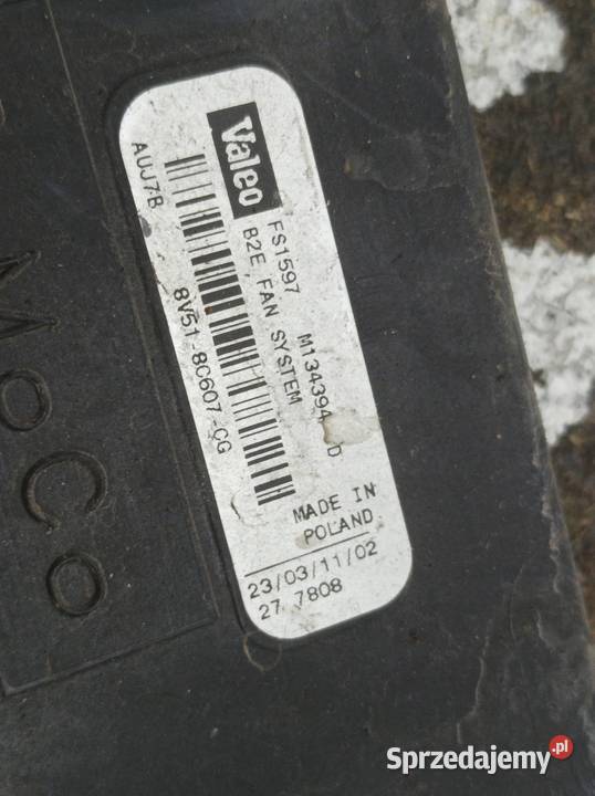 WENTYLATOR CHŁODNICY 8V518C607CG 16 TDCI Ford osobowe świętokrzyskie