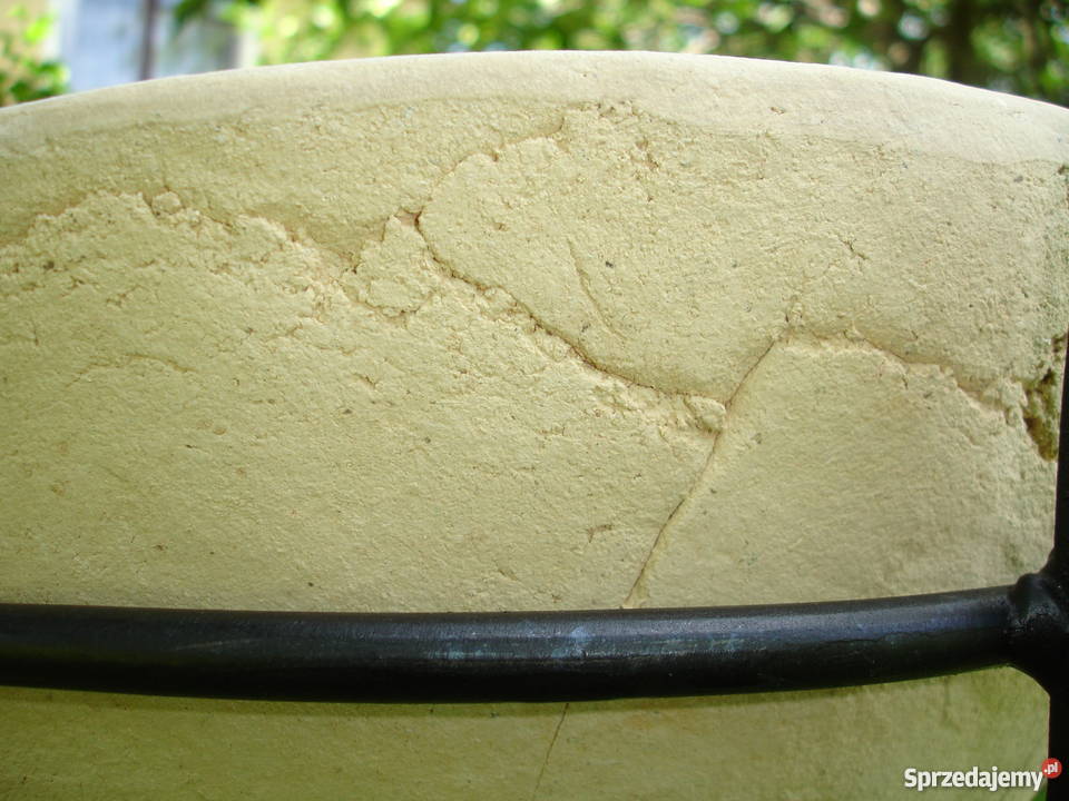 Donica ceramiczna mrozoodporna w stojaku 40 x 75