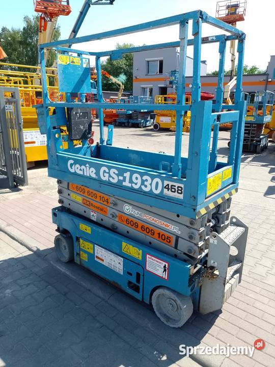 Sprzedam podnośnik nożycowy Genie GS1930 2007 kujawsko-pomorskie Bydgoszcz