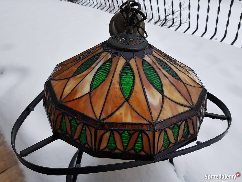 Stara lampa witrażowa ala tiffany