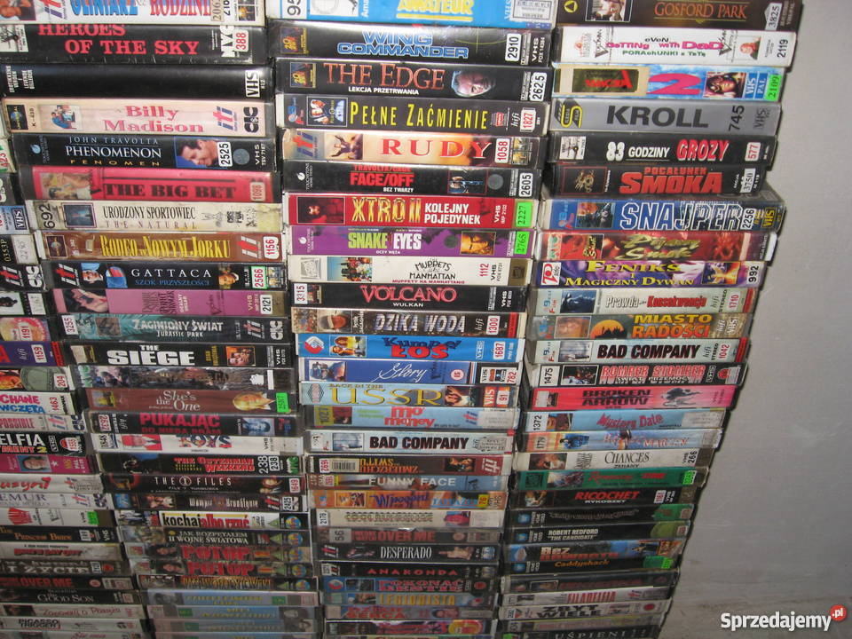 Oryginał filmy VHS z wypoyczalni 300 Grodziczno sprzedam