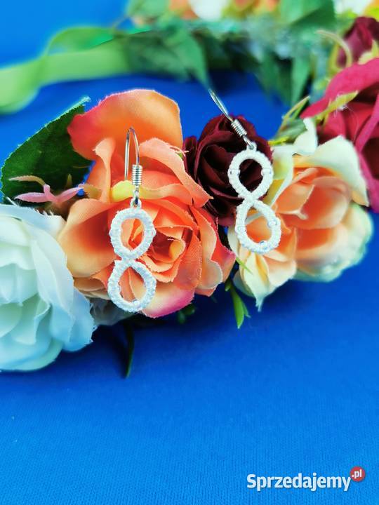 Kolczyki frywolitkowe Wiśniowa sprzedam