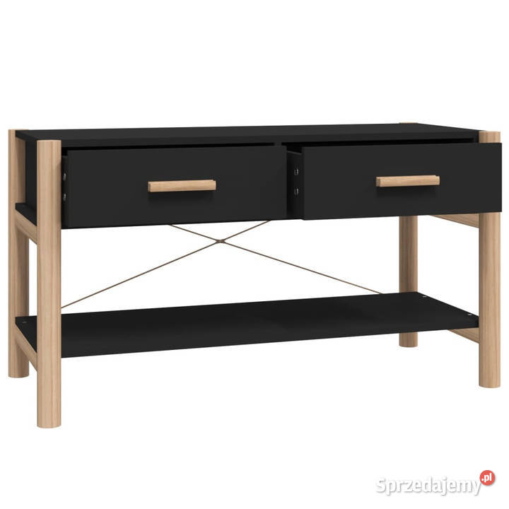 Szafka pod TV czarna 82x38x45 materiał Warszawa