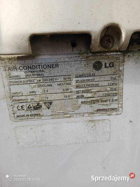 klimatyzatory używane z demontażu różne Wręczyca Wielka