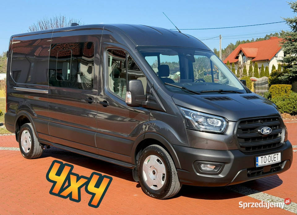 Ford Transit AWD 4X4 Doka Brygadówka 6 osób czujnik deszczu świętokrzyskie