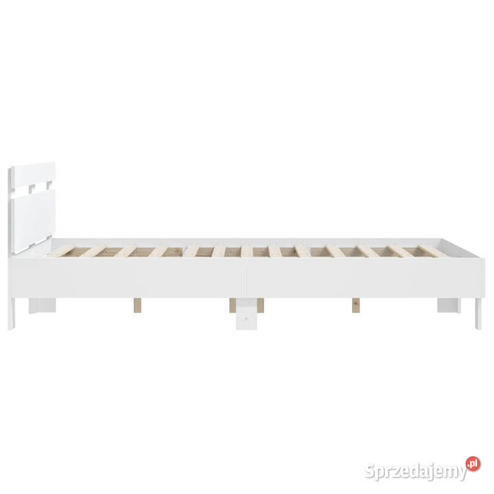 Rama łóżka z wezgłowiem biała 150x200 WM3207413 203cm mazowieckie Warszawa sprzedam