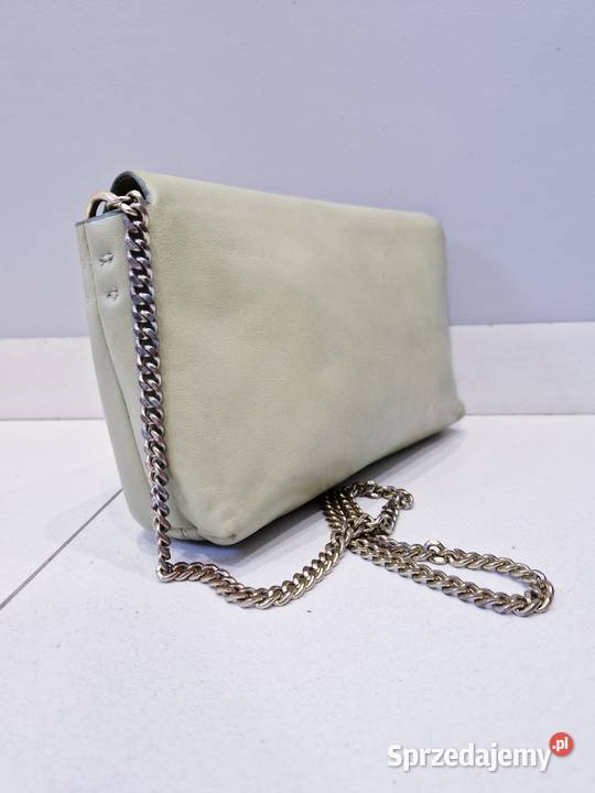 Damska pistacjowa torebka zara 19cm sprzedam