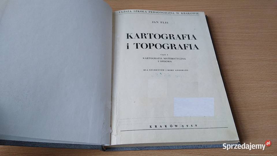 Kartografia i topografia Cz 1 Kartografia Książki naukowe i popularnonaukowe