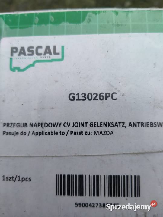 Przegub napędowy do Mazdy G13026PC Nowy osobowe małopolskie Kęty