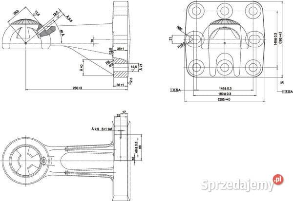 Zaczep kulowy K80 nie wymaga smarowania Rolnictwo Kamionna sprzedam