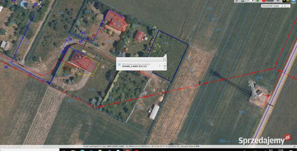 Bezpośr DZIAŁKA 788 m2 KAROLINÓW ZALEWEM utwardzona Karolinów
