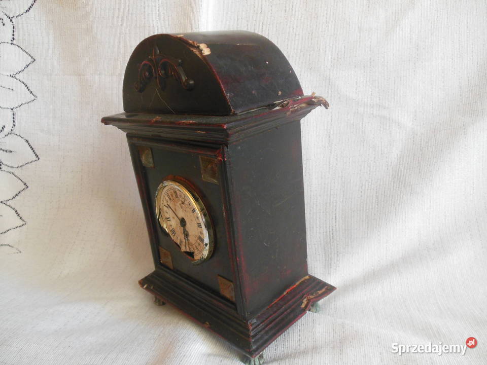 Zegar drewniany PRL Kielce