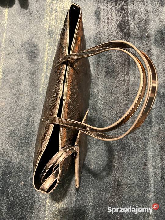 Unikat Torba Shopper Love Moschino srebrna Do ręki  Łomianki sprzedam