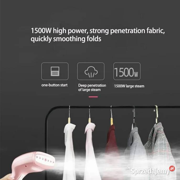 Ręczna parownica do ubrań Konka 1500 W żelazko pomorskie Gdańsk