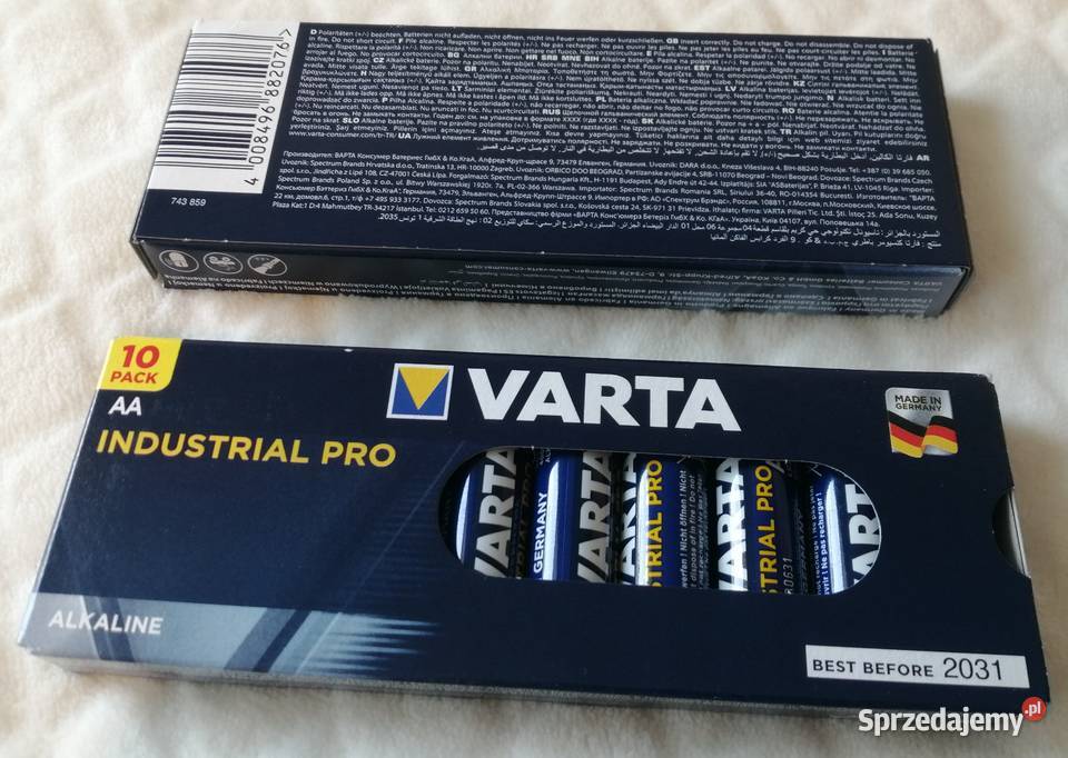 Bateria alkaliczna AA LR6 Varta Industrial Pro Czeladź