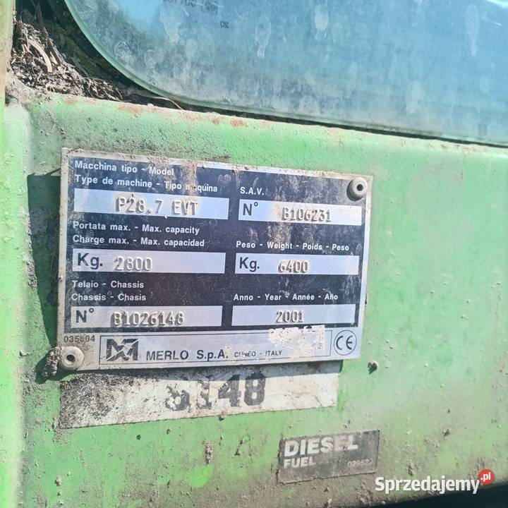 Ładowarka teleskopowa Merlo P287 EVT nieuszkodzony Krasik