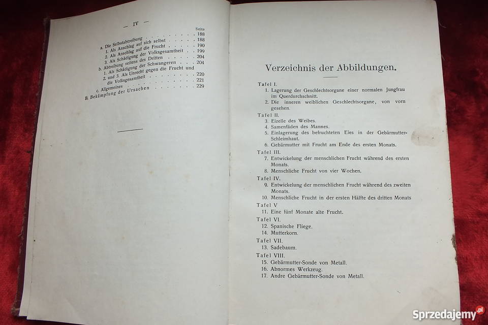 Stara książka Ginekologi Ein dunkler punkt 1907 lubuskie Żary sprzedam