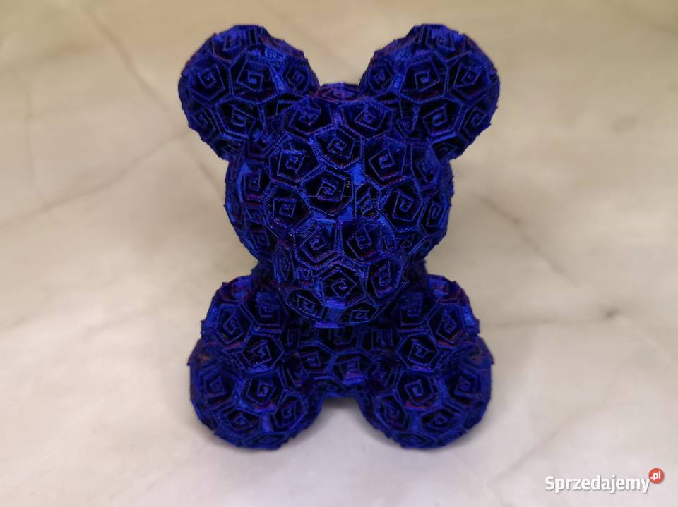 Miś z róż 3D dekoracja podstawka pod długopis 55 Rękodzieło Kielce sprzedam