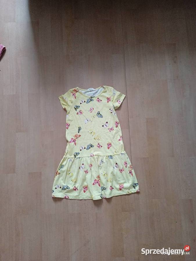 Sukienka letnia dziewczynki HM motylki