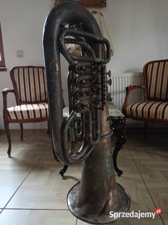 Zabytkowy Instrument TUBA Gebr Alexander Mainz Instrumenty dęte Drawski Młyn