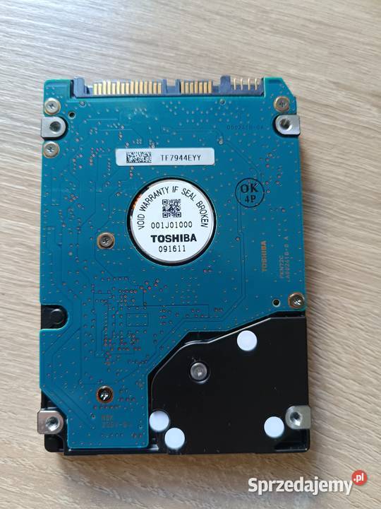 Dysk twardy HDD Toshiba 80GB 25 cala 7200 obrmin Pojemność 80