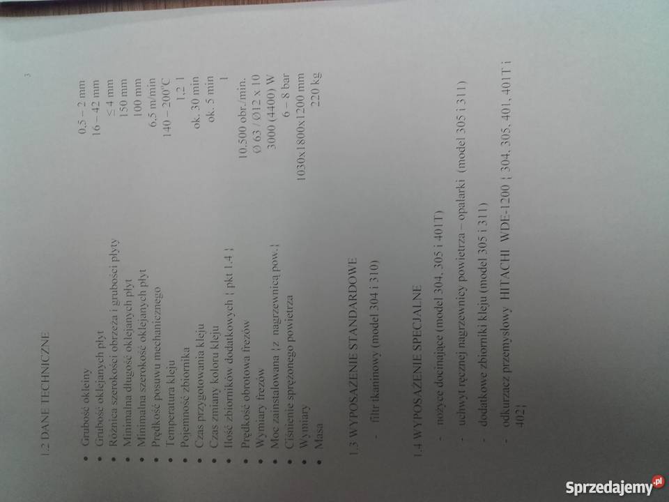 Okleiniarka krawędzi OPTIMAT 305