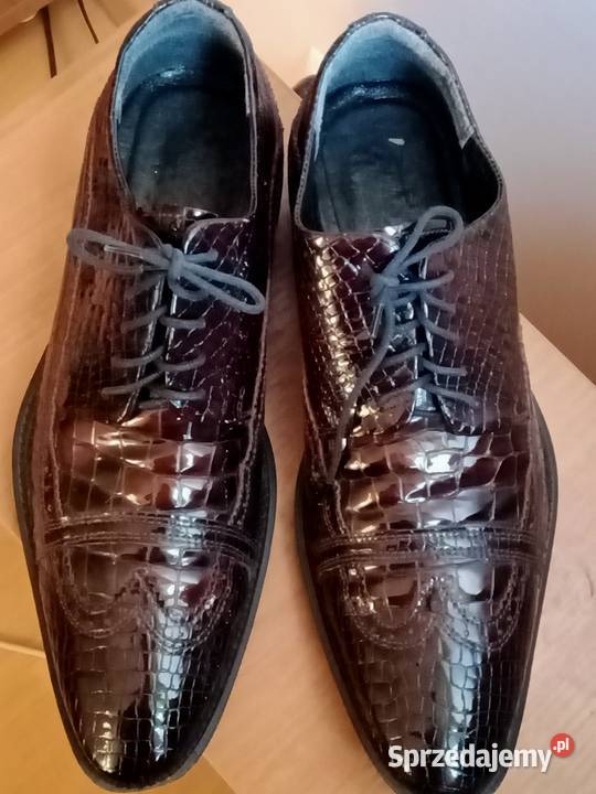 Półbuty włoskie skórzanelakierowane inna Łódź
