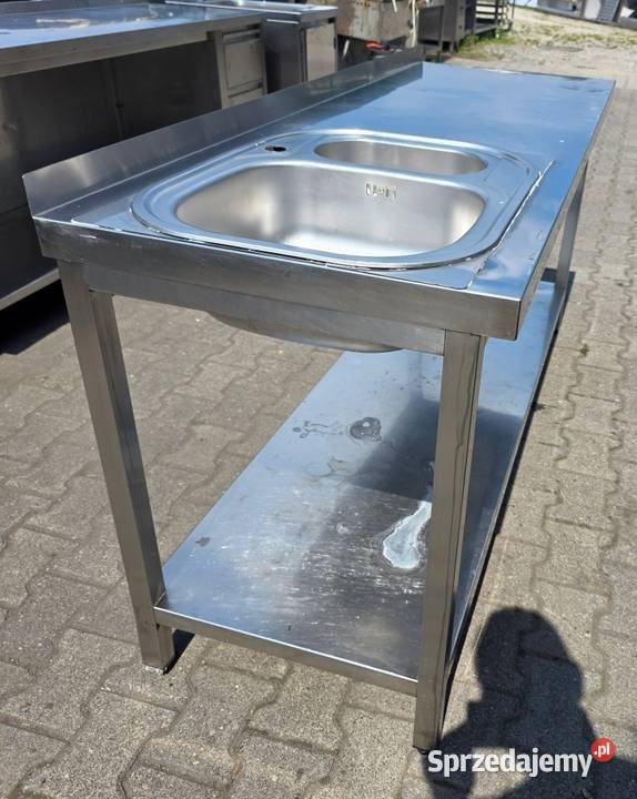Zlew Gastro 2 komorowy z Półką 1706085 M938 N Nowe Skalmierzyce