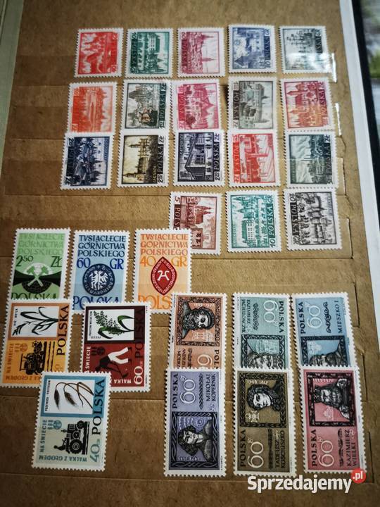 Znaczki polskie serie