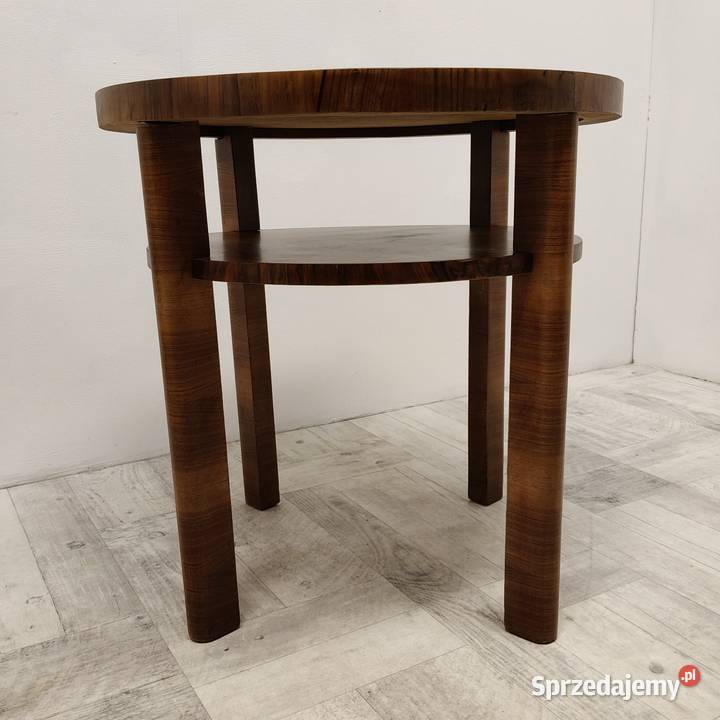 stolik art Deco design vintage lata 40te orzech Stoliki kawowe i ławy łódzkie Radomsko