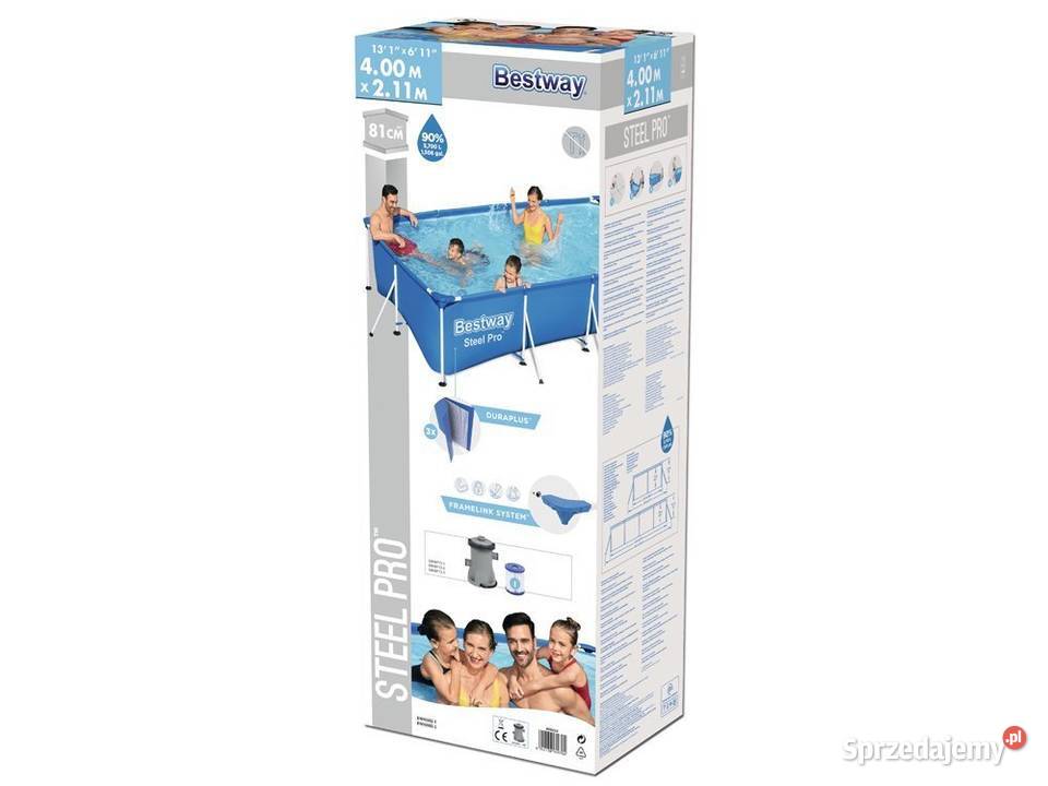 Basen Stelażowy 400 x 211 x 81 Bestway Bielsk Podlaski