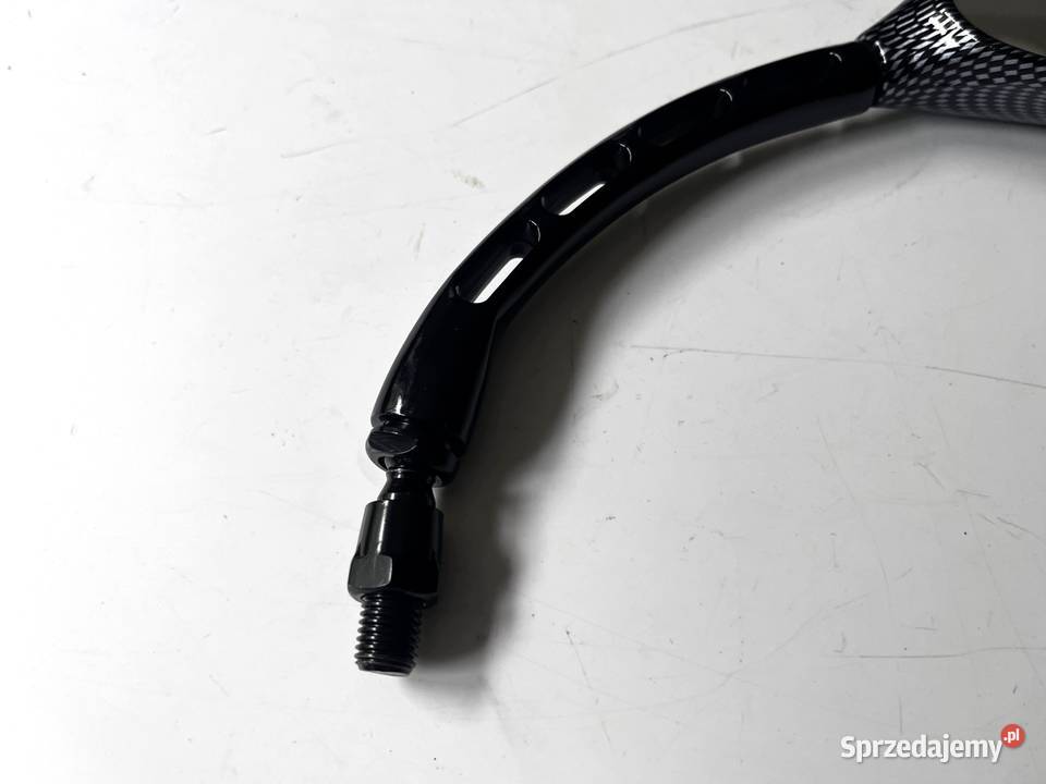 Motocyklowe lusterko prawe łezka carbon gwint Łobżenica