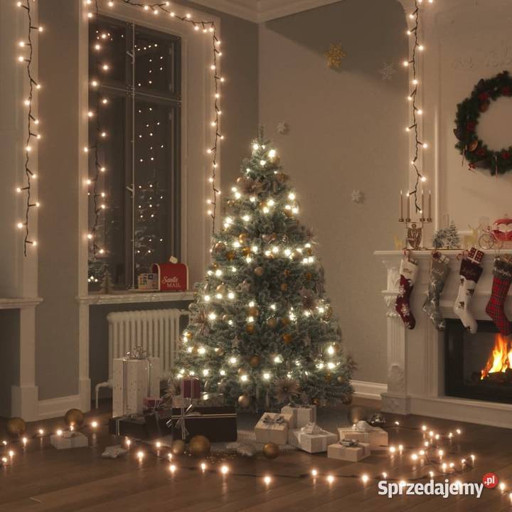 Łańcuch z 600 lampkami LED 60 m 8 efektów IP44 Warszawa