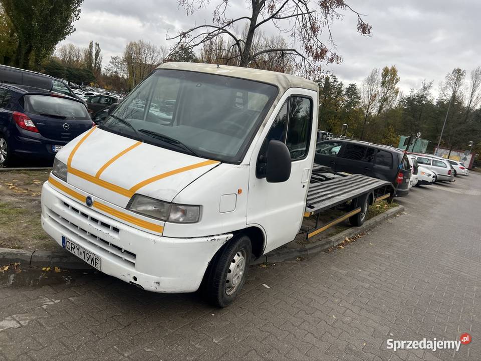 Auto laweta Fiat ducato 2000 55 metra najazd Łódź
