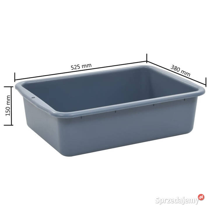 Wózek kuchenny z plastikowymi pojemnikami