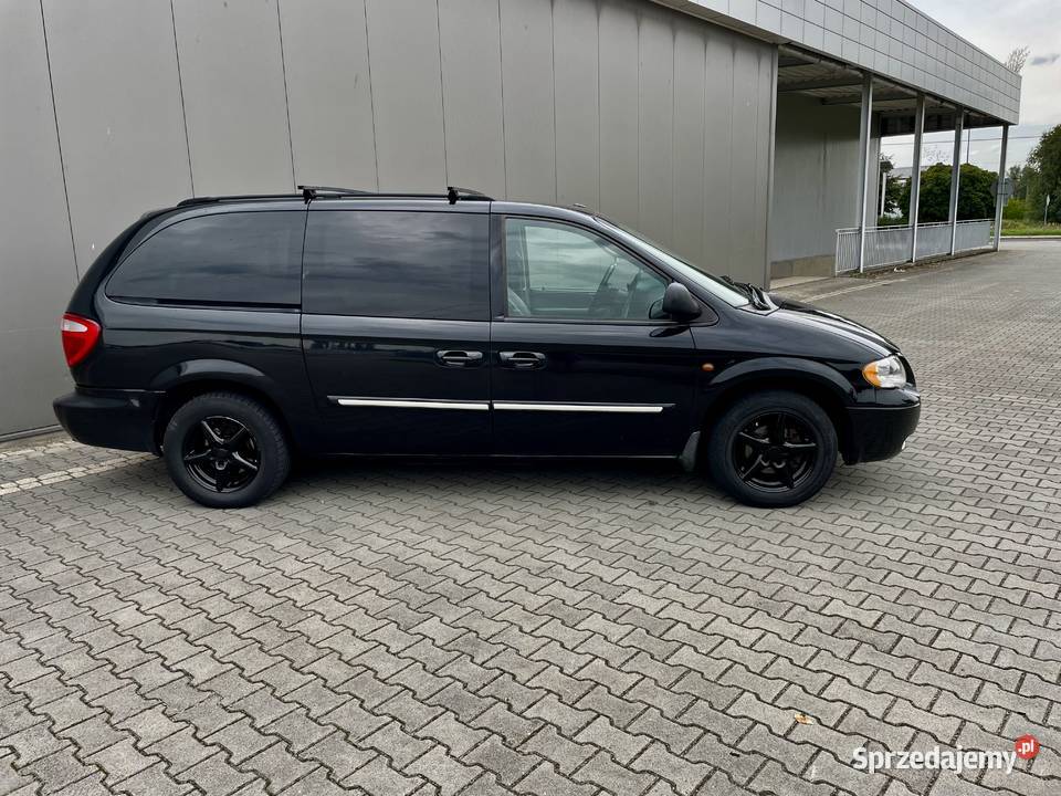 ŚlicznyChryslerVoyager2006r38GazAutomatLONG7OsobH skórzana tapicerka Grand Voyager Zduńska Wola sprzedam