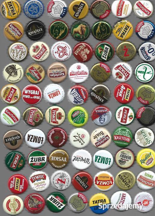 Kapsle z piwa polskie a 1 lubelskie Puławy