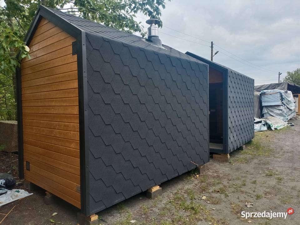 Domek Wakacyjny Drewniany Altana Sauna Drewutnia Konin