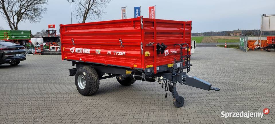 Przyczepa Jednoosiowa MetalFach T703A 38t T713A Zdany