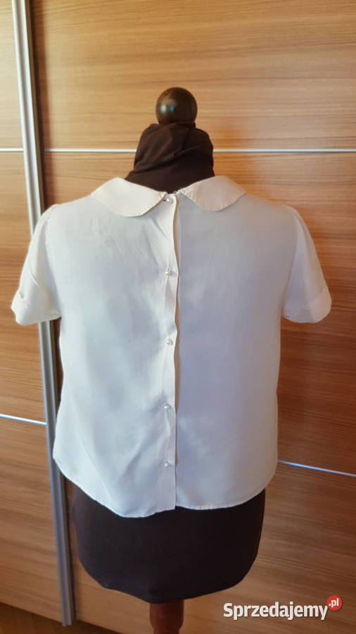 jedwabna bluzka z lat 40 vintage Myszków