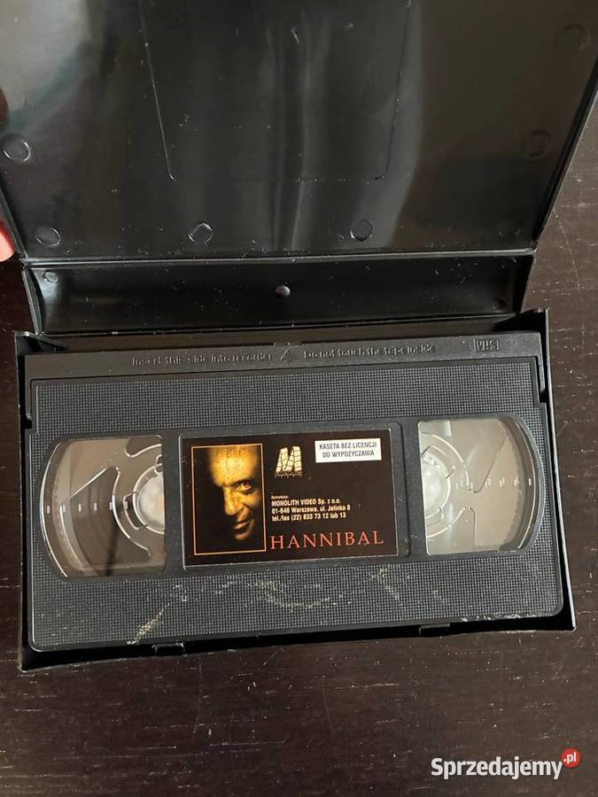 Kaseta VHS Hannibal 2001 Anthony Hopkins Elbląg