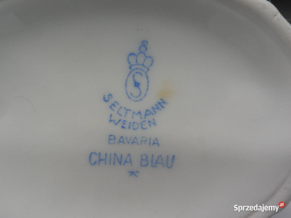 Cukiernica china blau porcelana Seltmann Weiden wielkopolskie Raszków