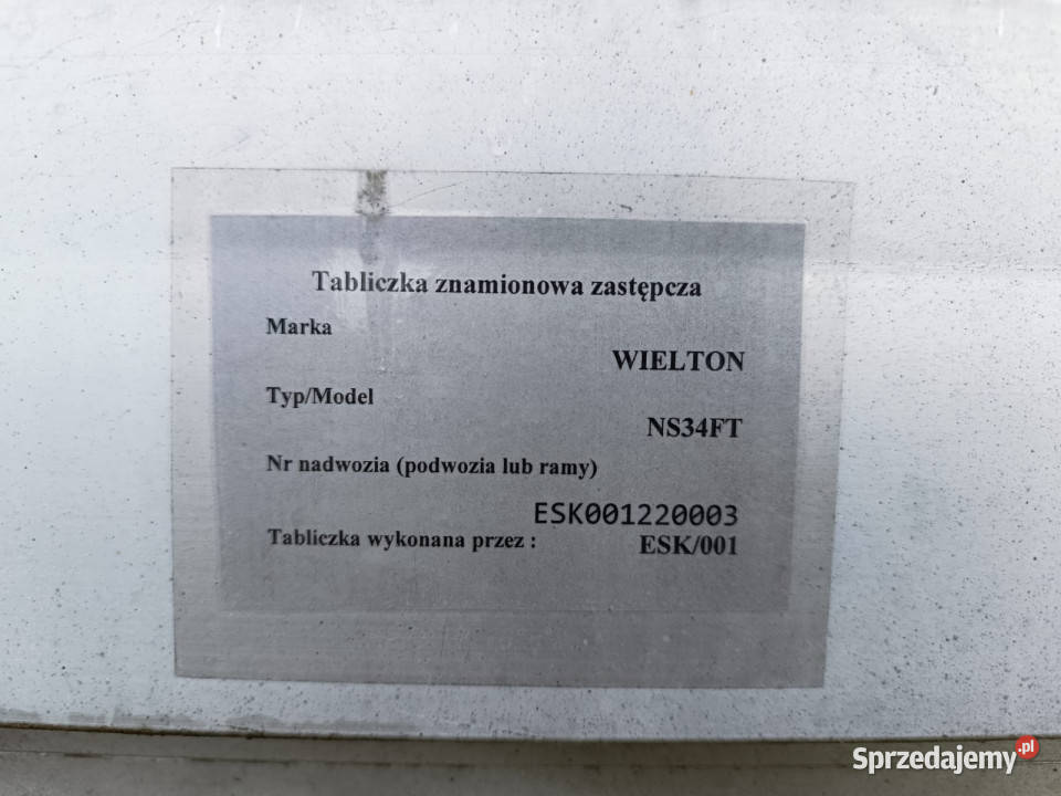 Naczepa izoterma WIELTON NS34FT więcej niż 2 Głuchów
