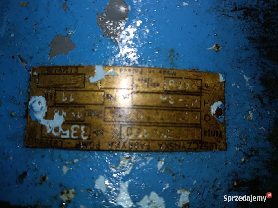 Pompa wirowa z silnikiem 11KW 2 sztuki wydajność Niwiska sprzedam