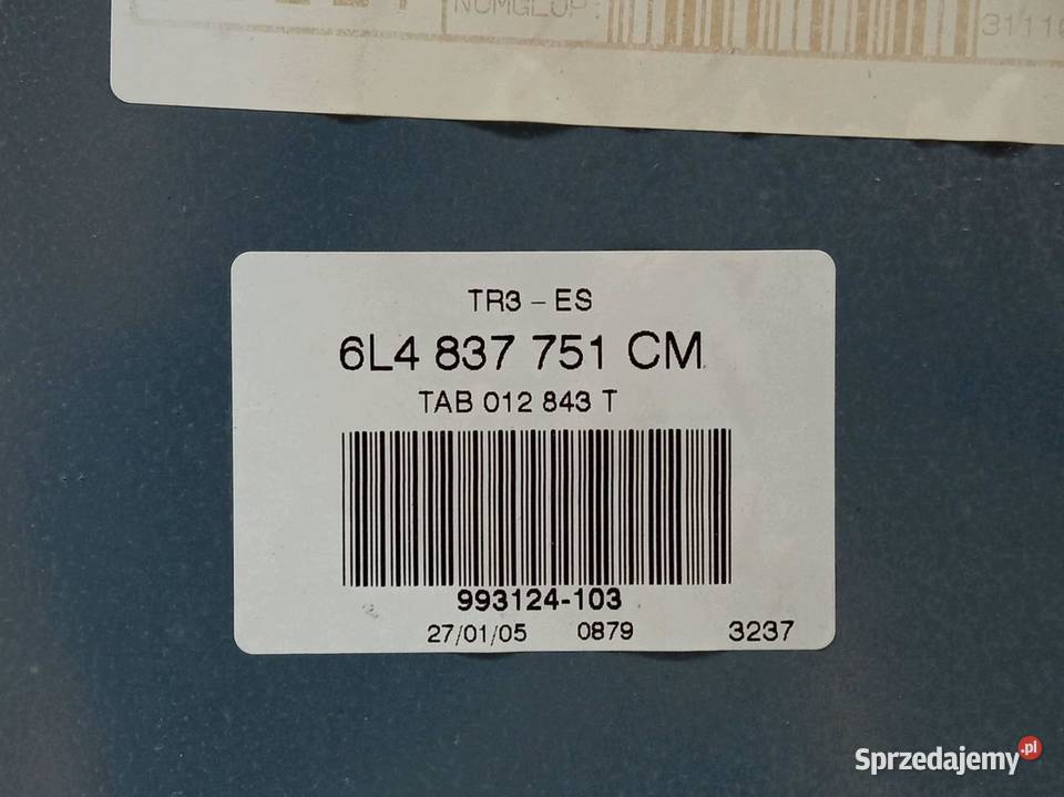 MECHANIZM SZYBY LEWY PRZÓD 6L4837751 Seat Ibiza
