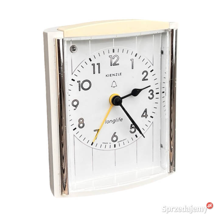 Budzik kwarcowy zegar vintage KIENZLE Longlife Warszawa