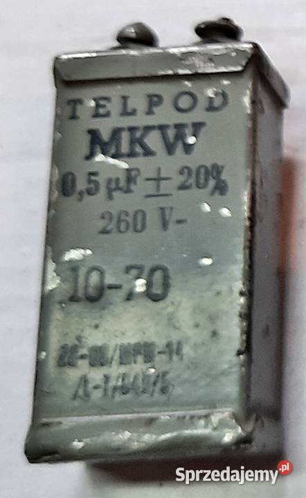Kondensator 05 uF 20 260 V Telpod Ostrów Wielkopolski